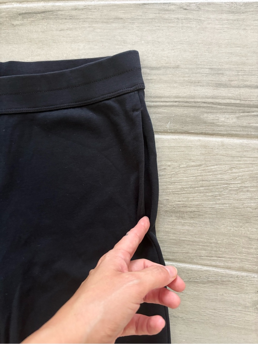 Madewell Black Pull On Wide Leg Pants - Picture 3 of 5